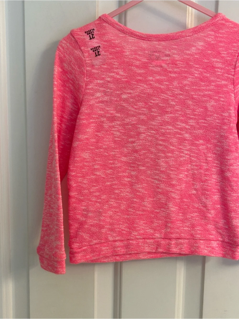 NWT- Girls The Children’s Place Pink Heart Graphic Long-Sleeve Top
